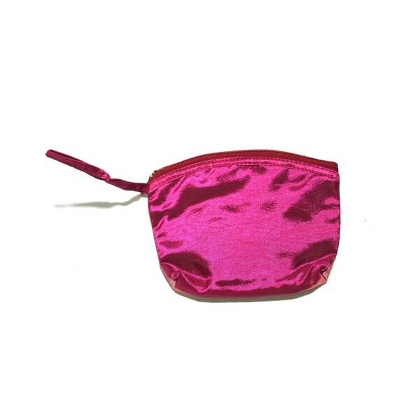 Satin Coin Purse Jewelry Organizer Small Embroidered Viet Nam Woman's 5" x 4" - Picture 2 of 3